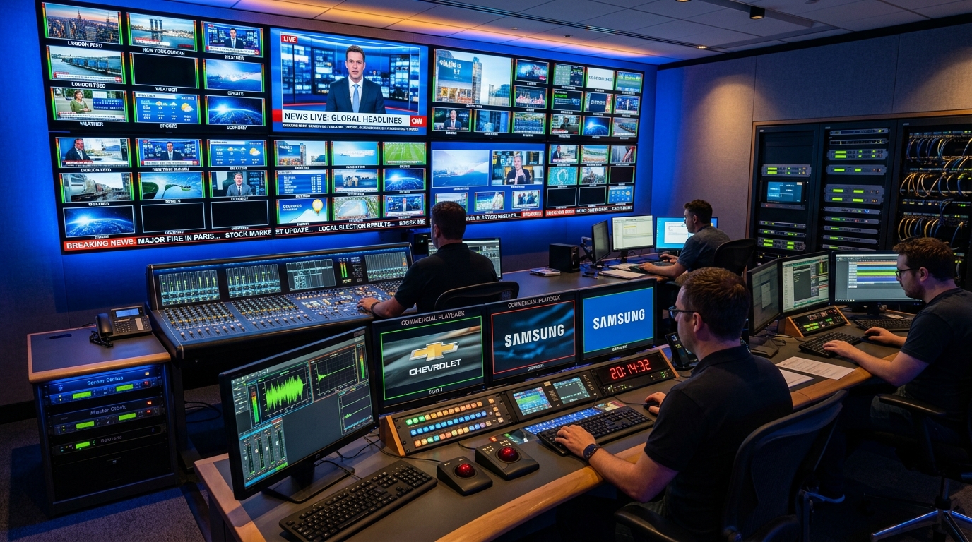 Master Control Room Telecast Verification