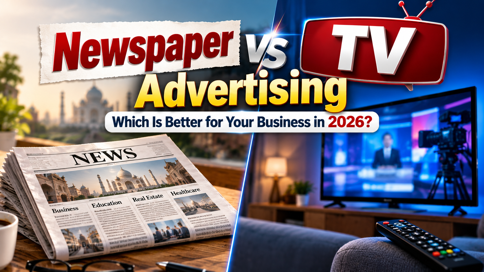 Newspaper vs TV Advertising: Which Is Better for Your Business in 2026?
